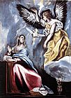 El Greco Wall Art - Annunciation